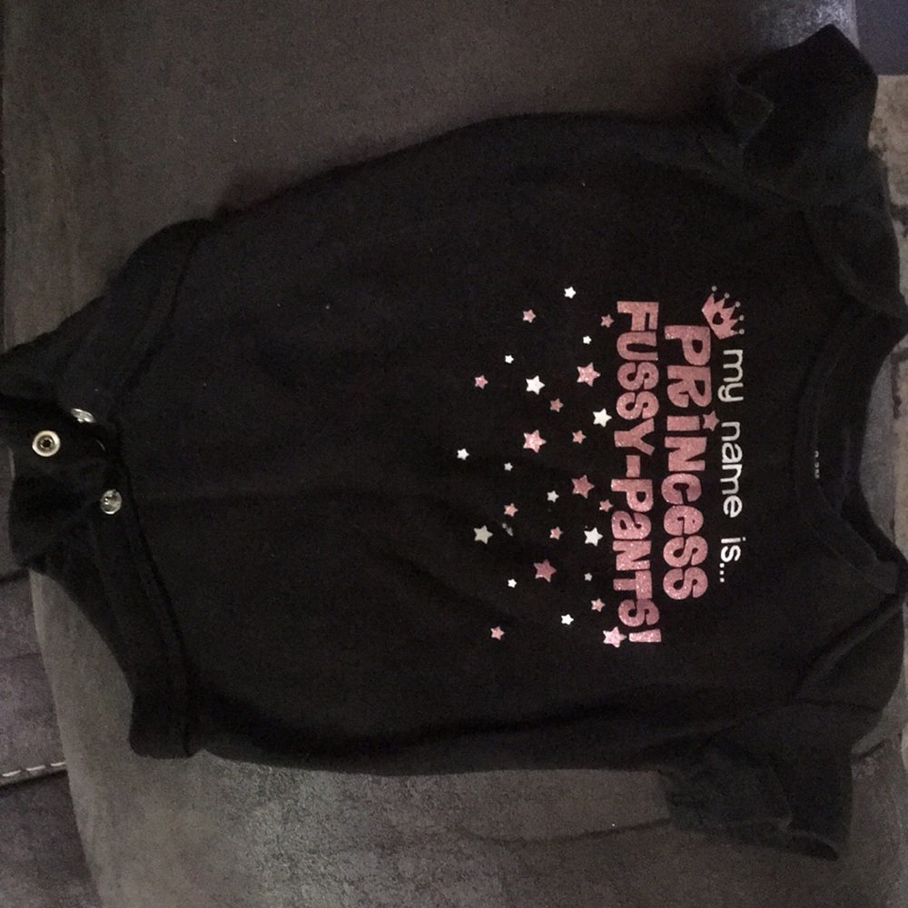 Princess fussy pants onesie
